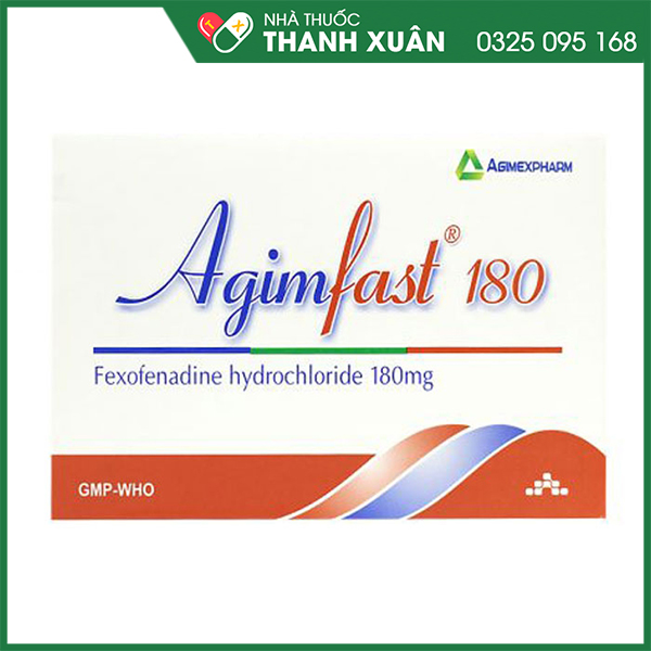 Agimfast 180 trị viêm mũi dị ứng hiệu quả